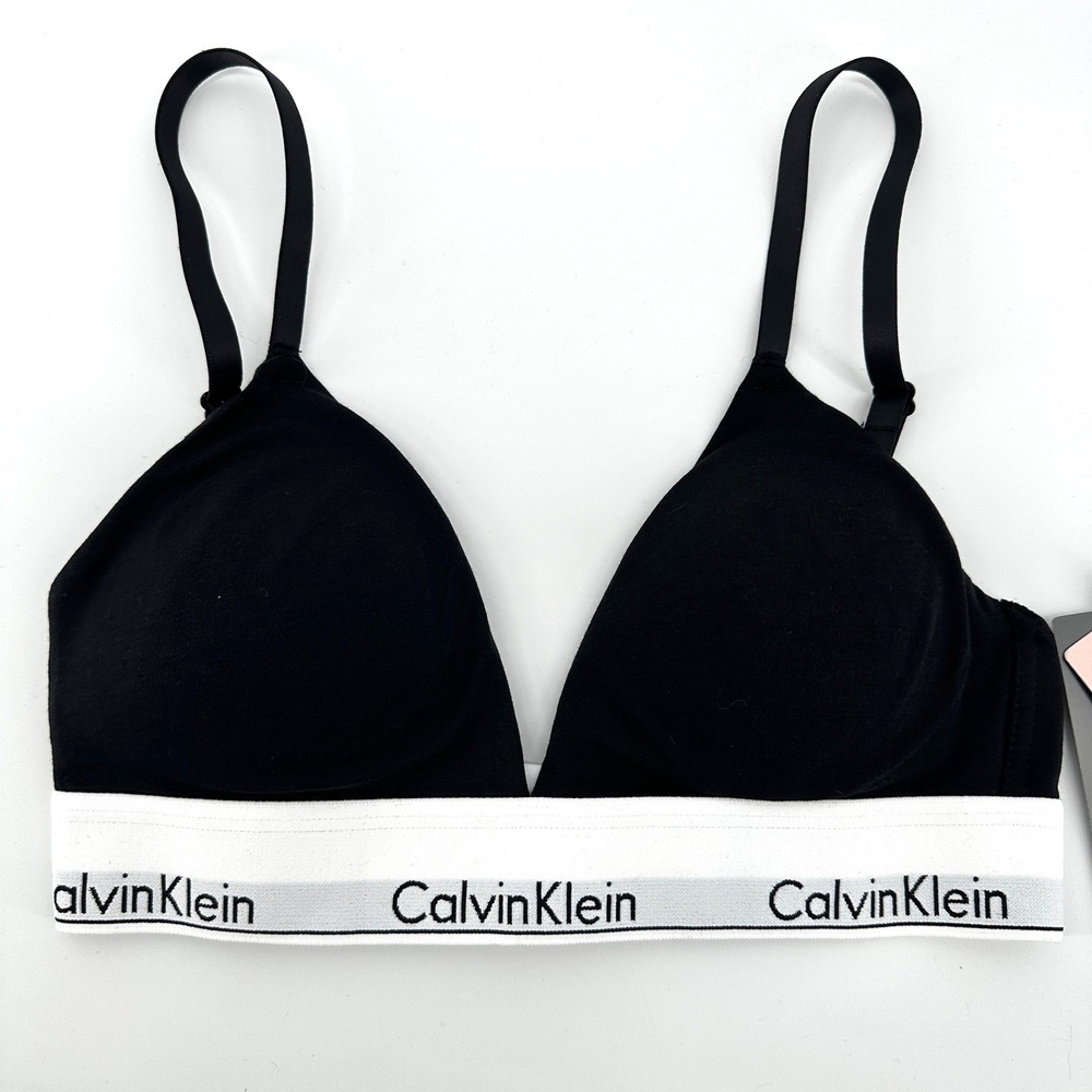 Calvin‎ Klein Modern Cotton Lightly Lined Triangle Bralette QF5650 Loungewear